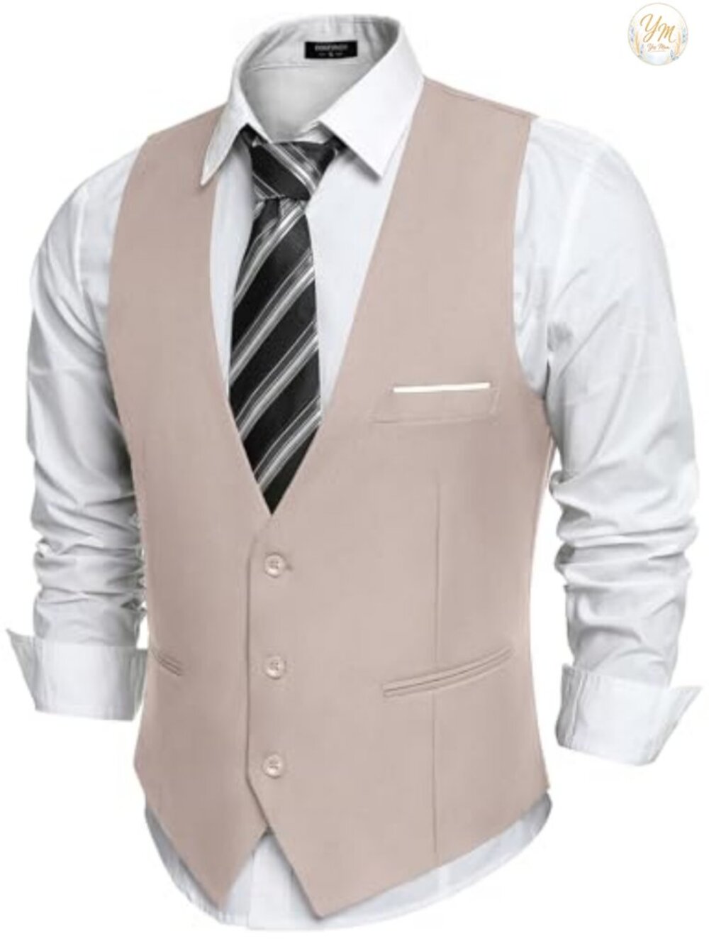 Mens Slim Fit Suit Vest Formal Dress Waistcoat Business Tuxedo